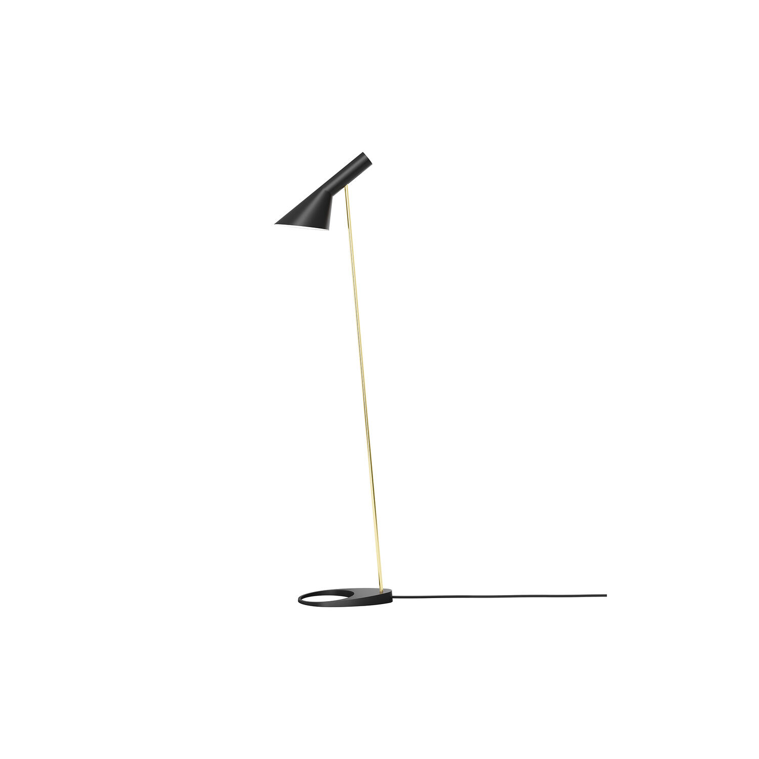 AJ gulvlampe brass/black